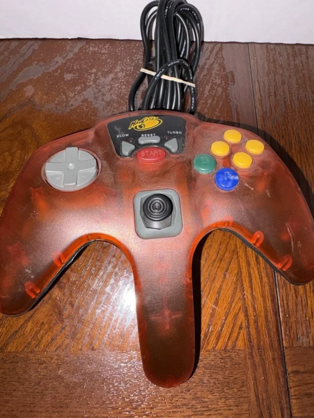 N64 Controller MadCatz Translucent Red Gamepad for Nintendo 64 Tested